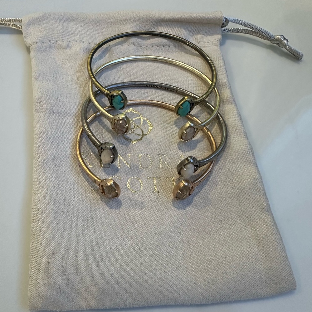 Kendra Scott Mixed Metal Cuff Bracelet Set of 4